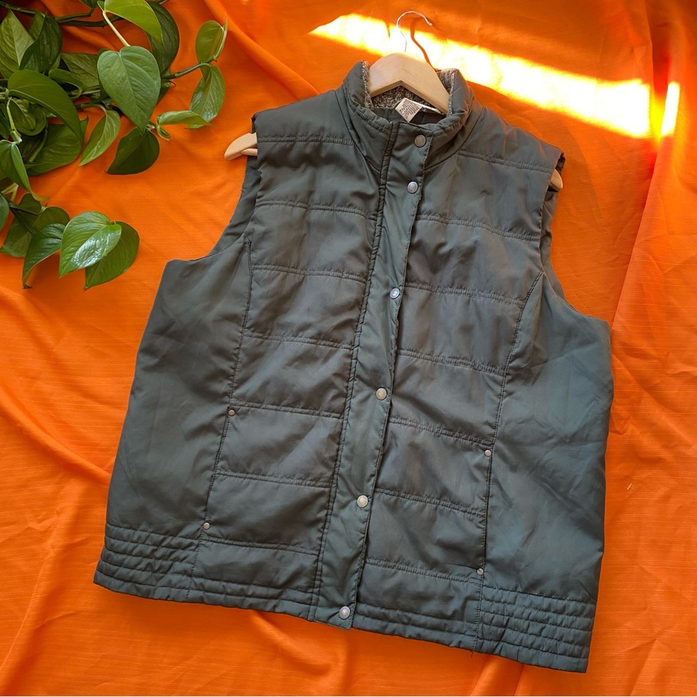 Forest Green Puff Puffer Vest